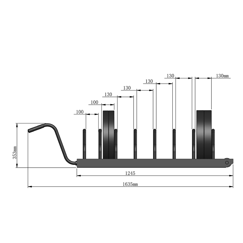 Ställ Master Fitness Bumper Plate